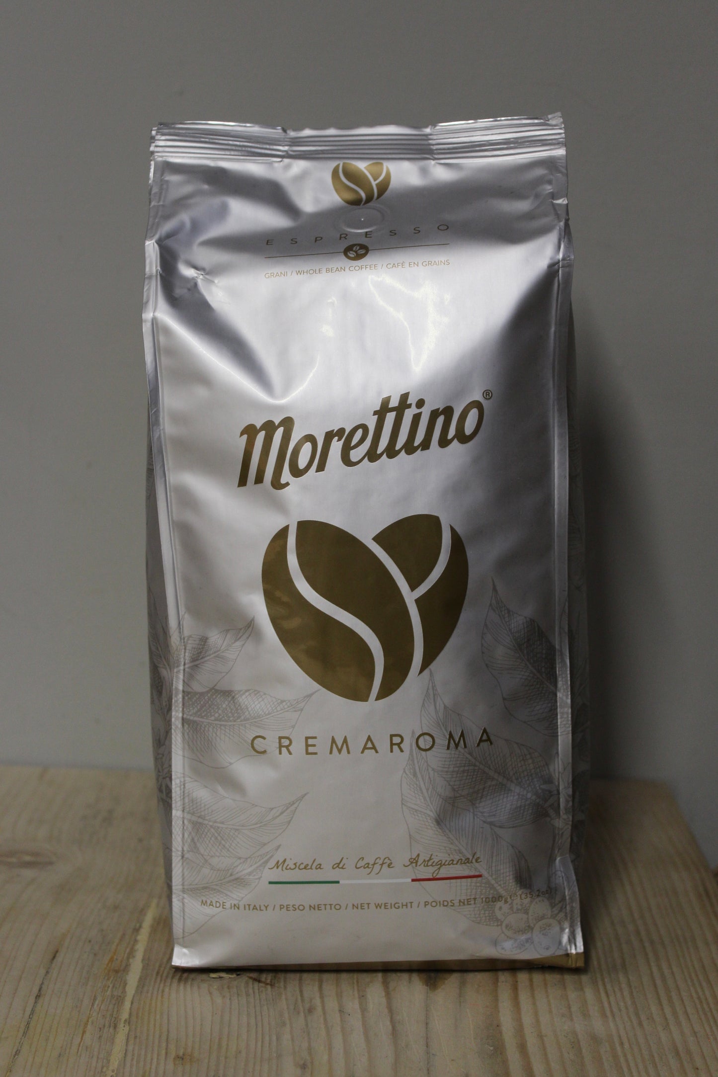 Cremaroma Coffee Beans 1kg, Morettino