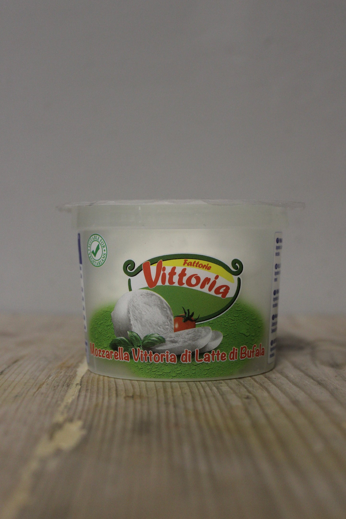 Buffalo Mozzarella Vegetarian 125g, Fattorie Vittoria