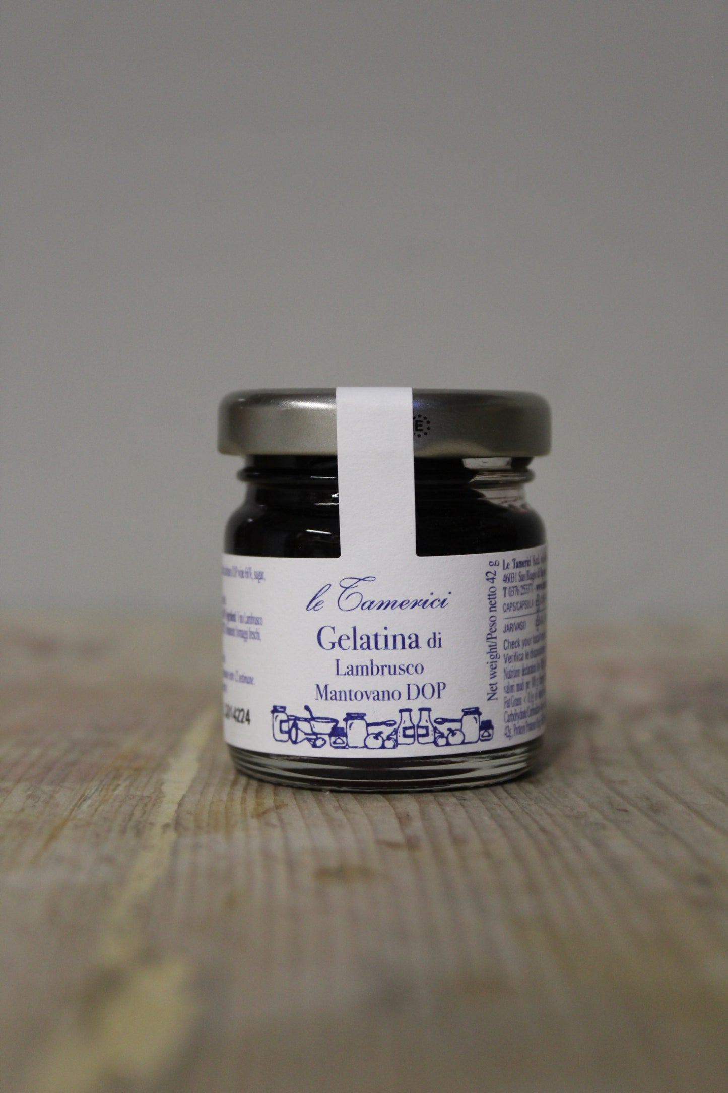 Lambrusco Wine Gelatina 42g, Le Tamerici