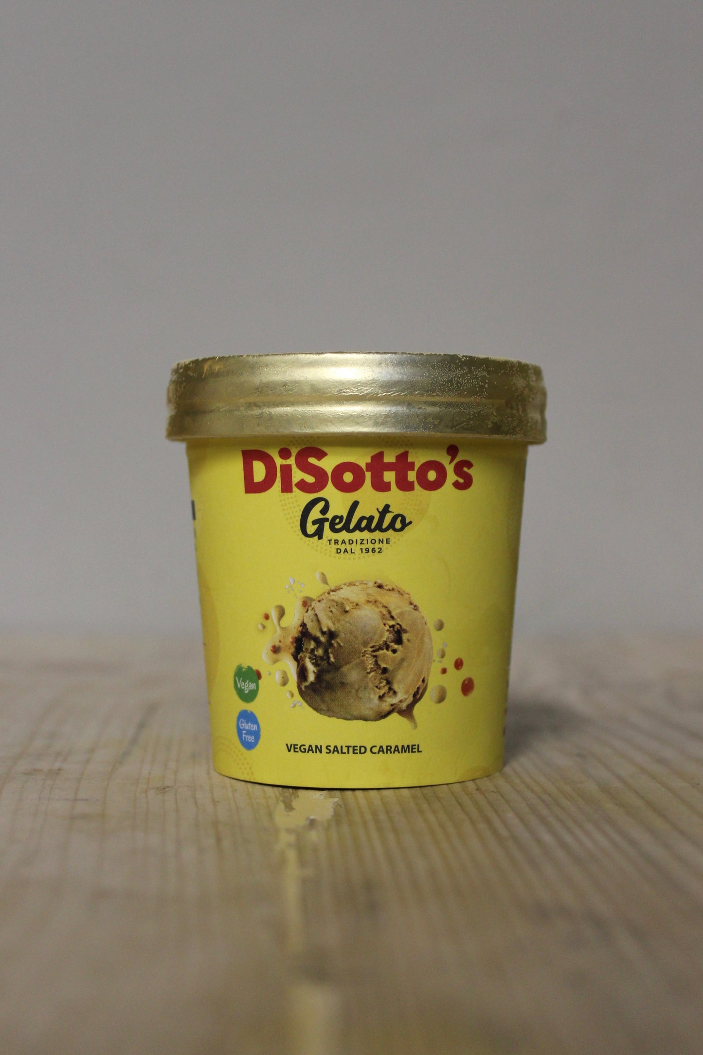 Salted Caramel Vegan Gelato 125g, DiSotto