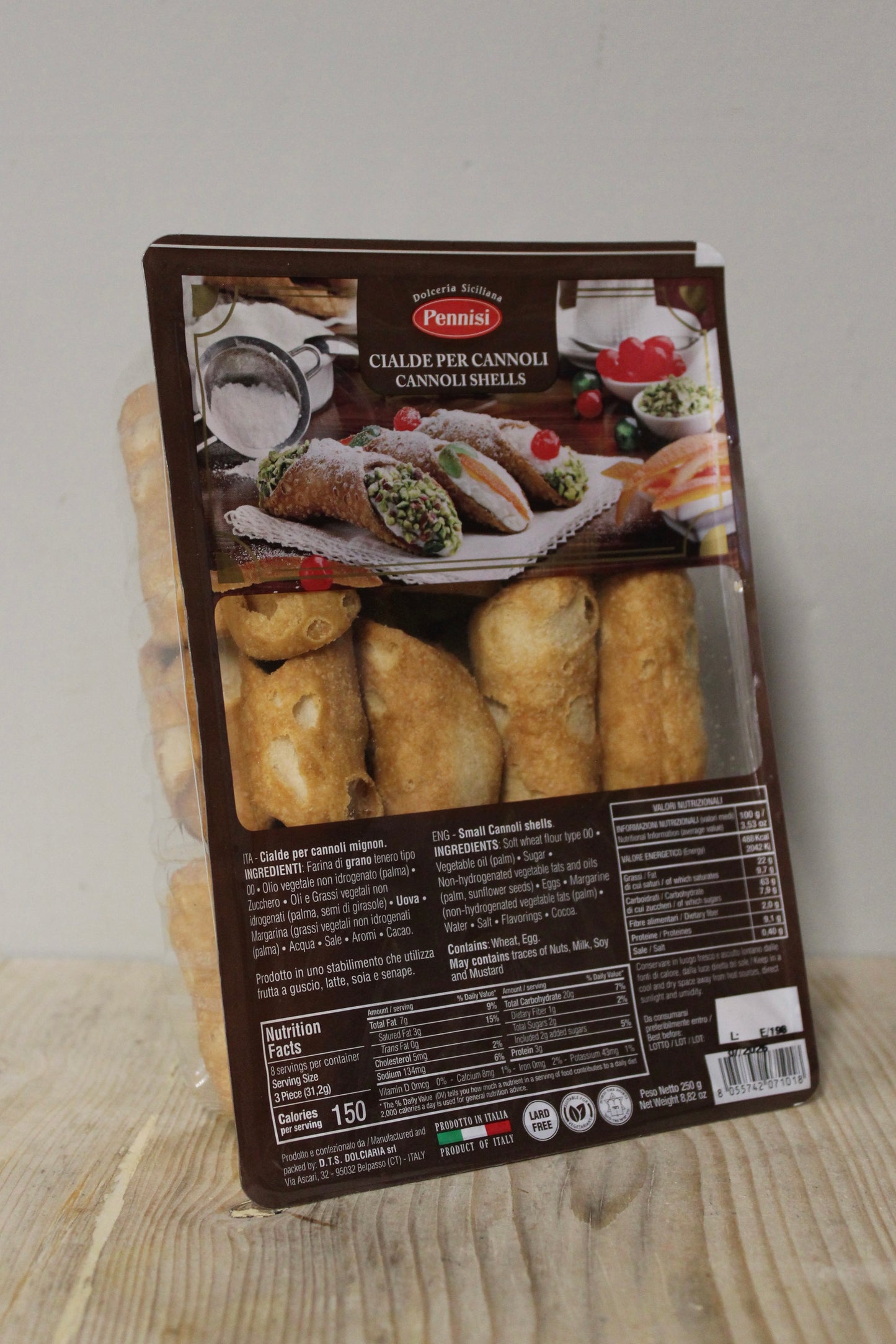 Cannoli Shells Small 250g, Pennisi
