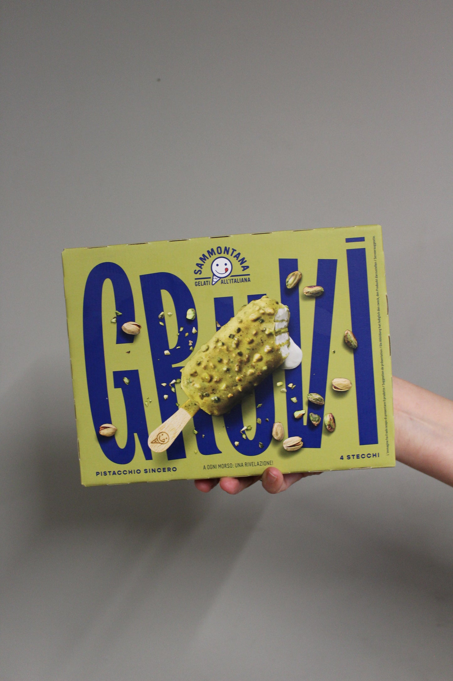 Gruvi Pistacchio Gelato Sticks 240g, Sammontana