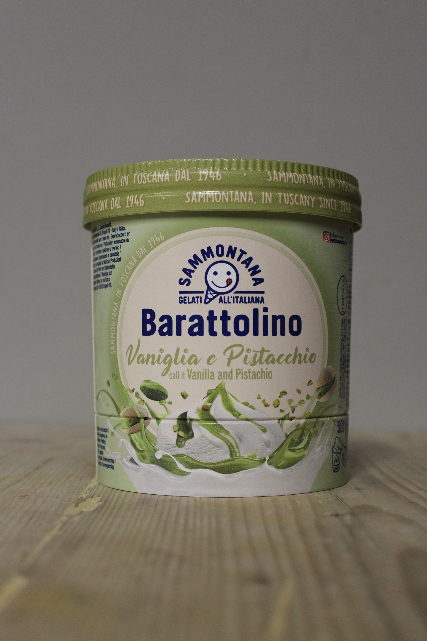Vanilla & Pistacchio Gelato 500g, Barattolino