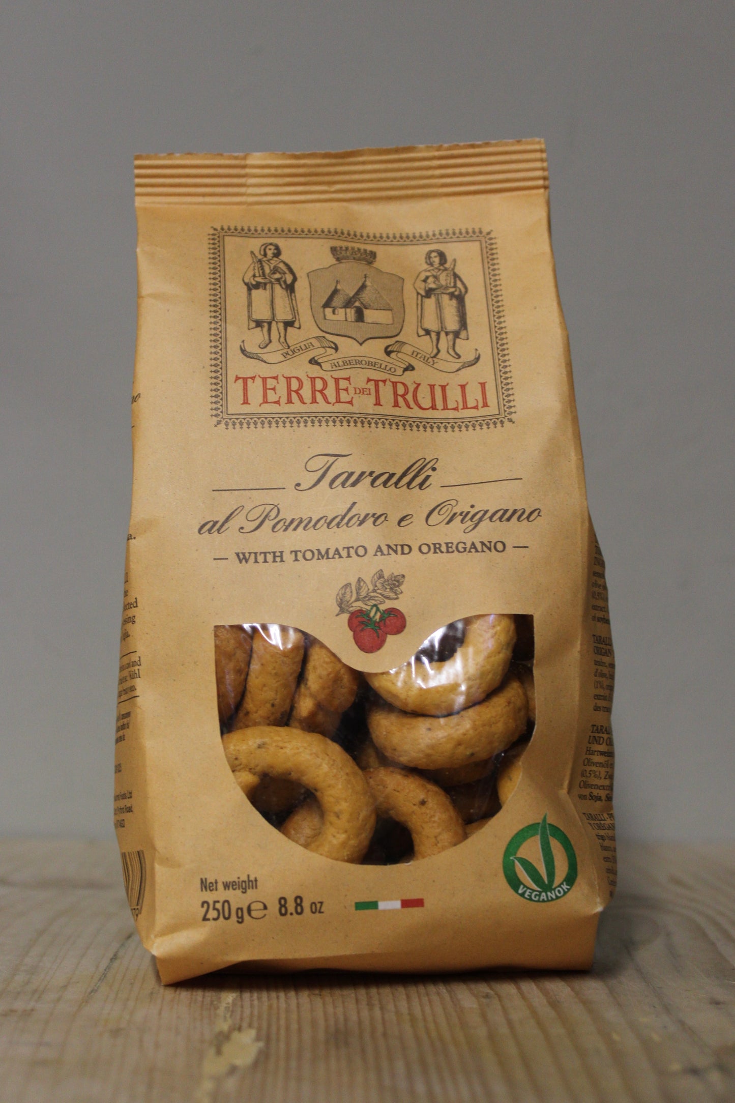 Taralli Tomato & Oregano 250g, Terre dei Trulli
