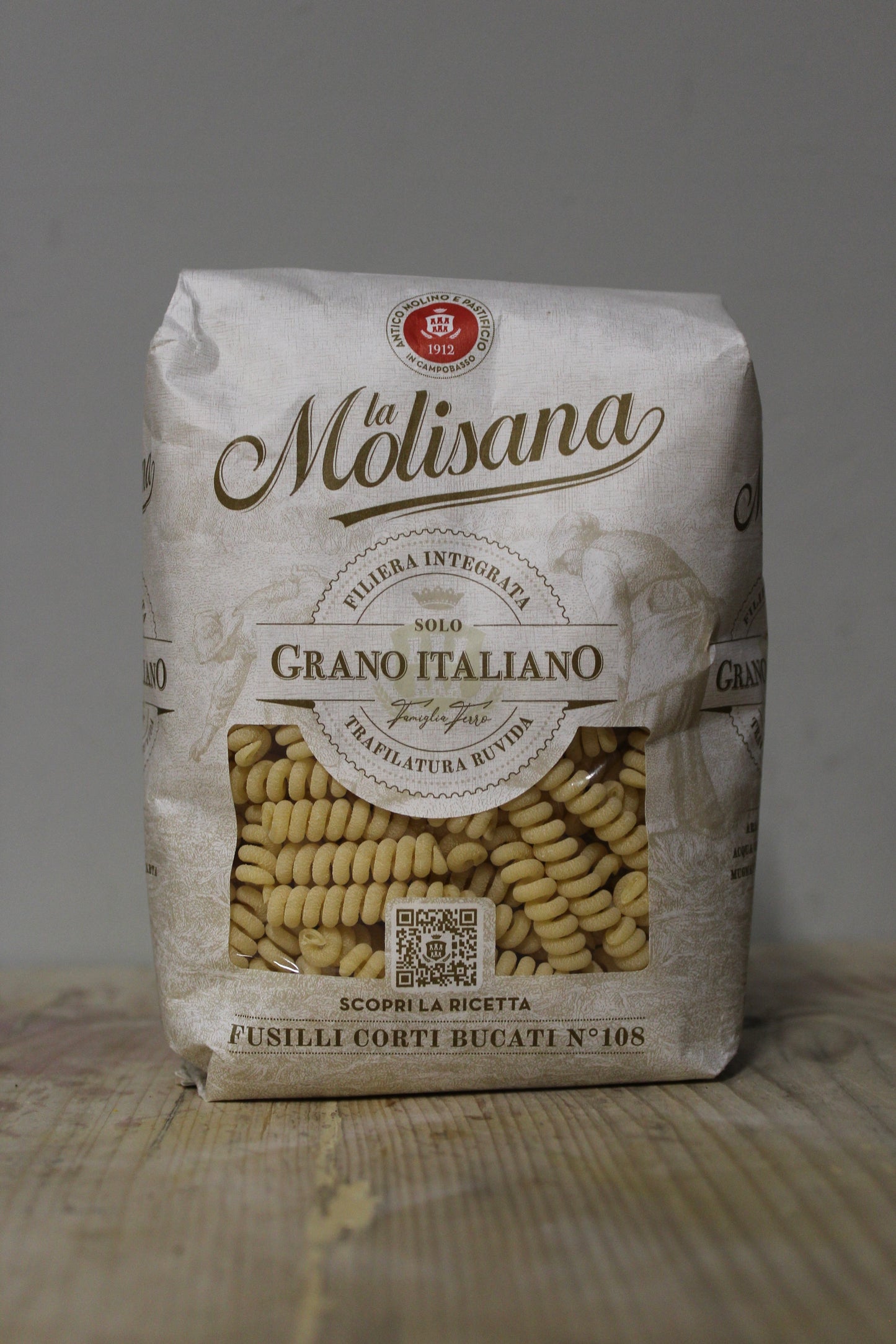 Fusilli Corti Bucati No 108 Pasta 500g, Molisana