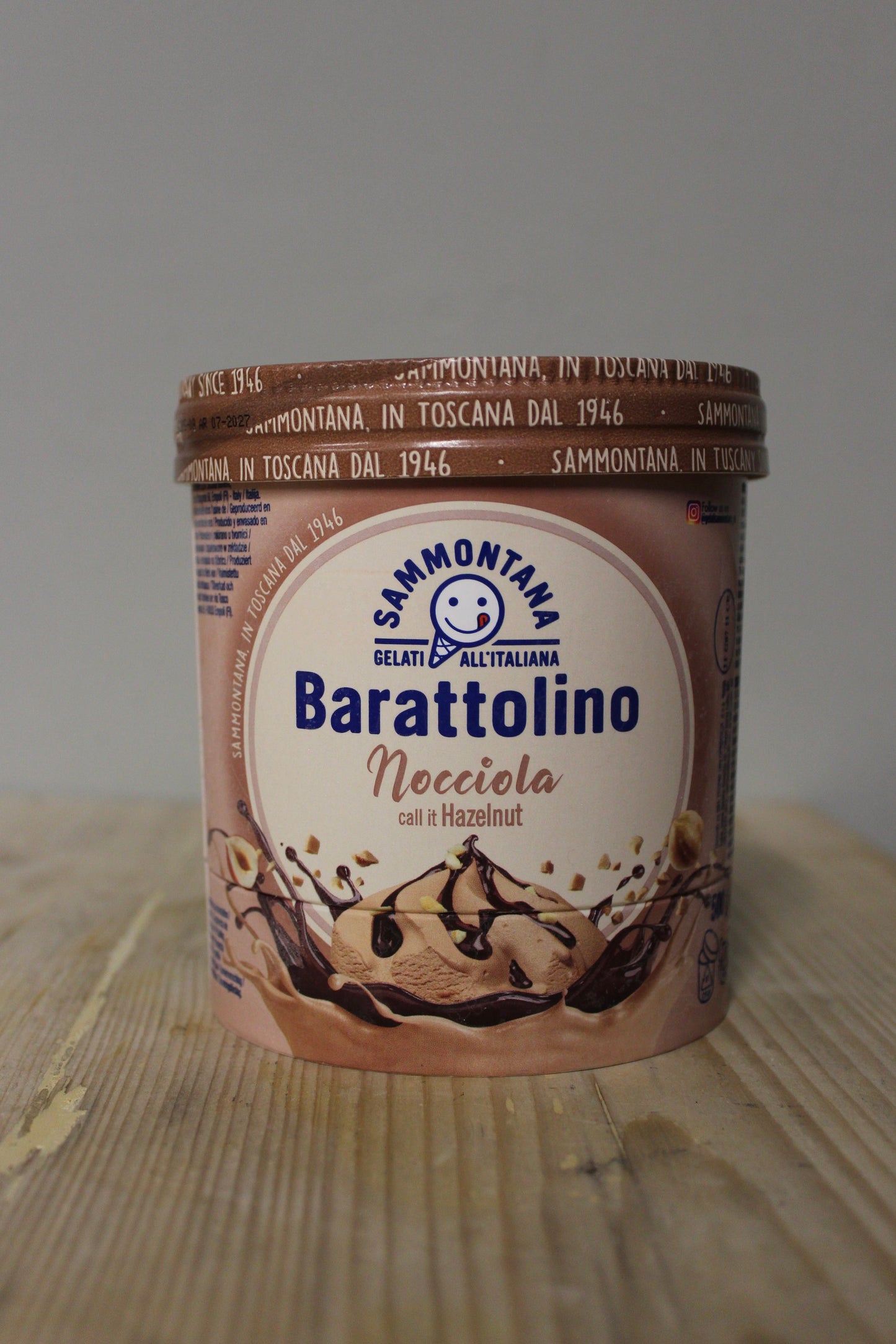 Hazelnut Gelato 500g, Barattolino