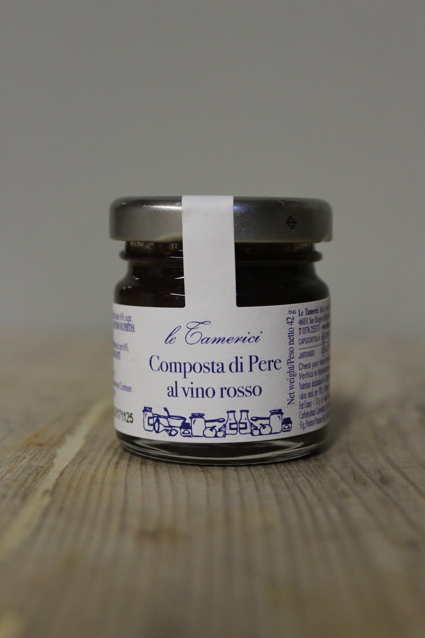 Pear & Red Wine Composta 42g, La Tamerici