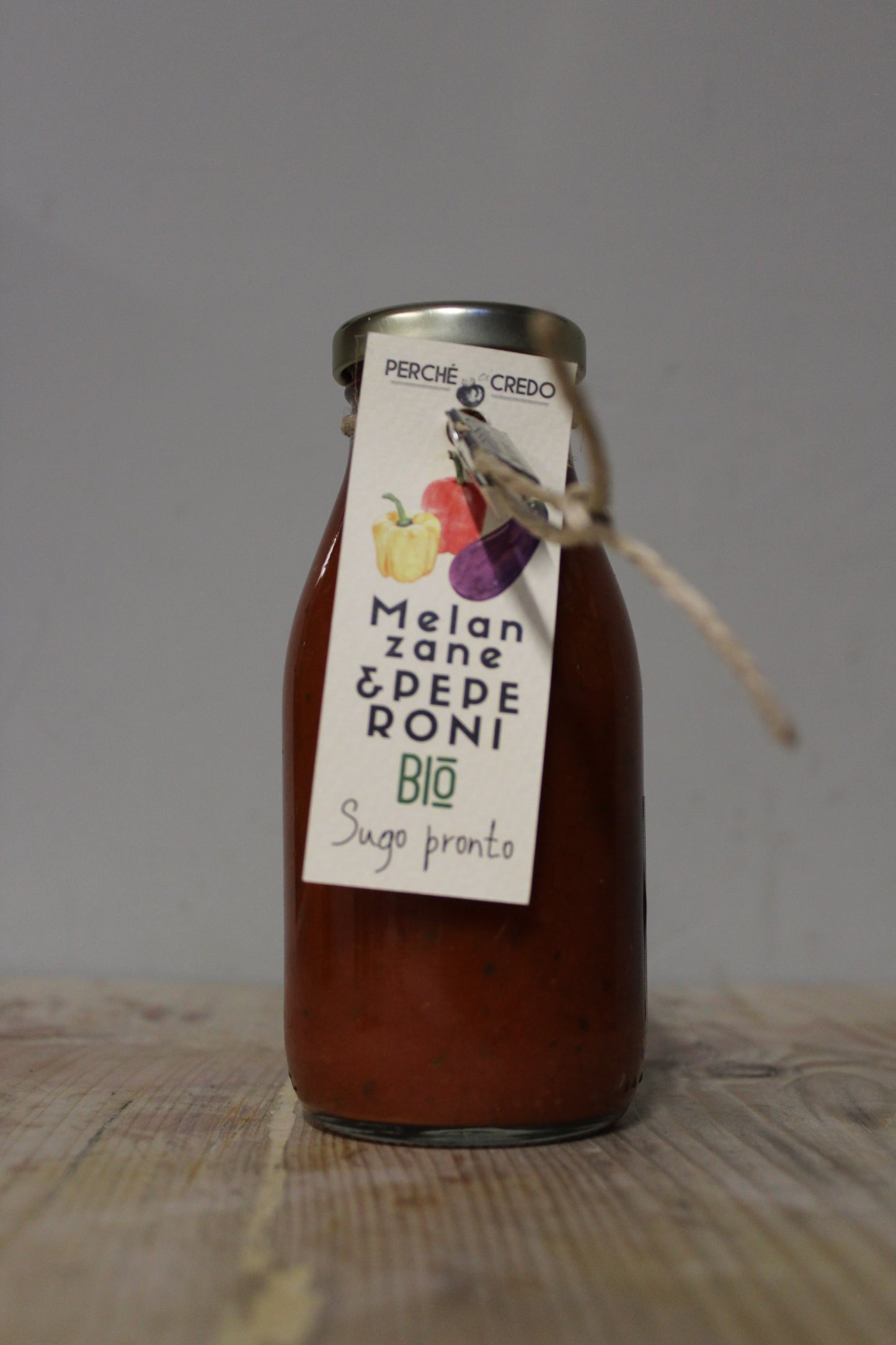 Tomato, Aubergine & Pepper Organic Sauce, 260g, Perche ci Credo
